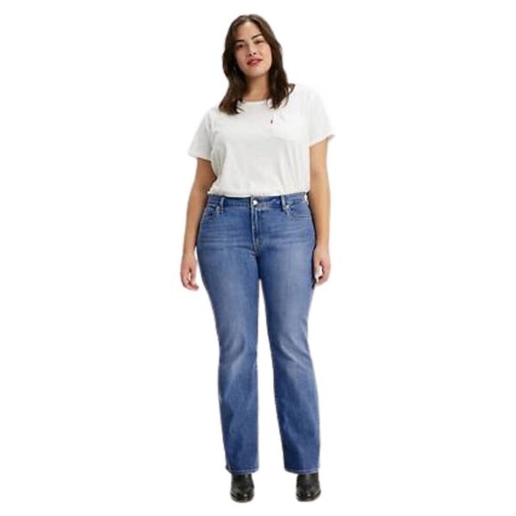 Levi's Women's Classic Bootcut Jeans Lapis Awe Blue Medium Wash Size 16 NEW - Picture 1 of 7